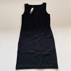 NWT Talbots Dress Black Sleeveless V Neck Cotton Stretch Career Cardigan Suit 6